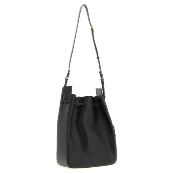 Saint Laurent Yves Paris Leather Bucket Bag Green - Picture 1 of 3